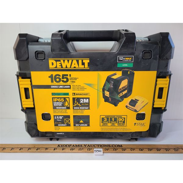 DEWALT 165FT CROSS LINE LASTER LEVEL - 12V - NEW 