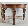 Image 5 : WALNUT OVAL SIDETABLE