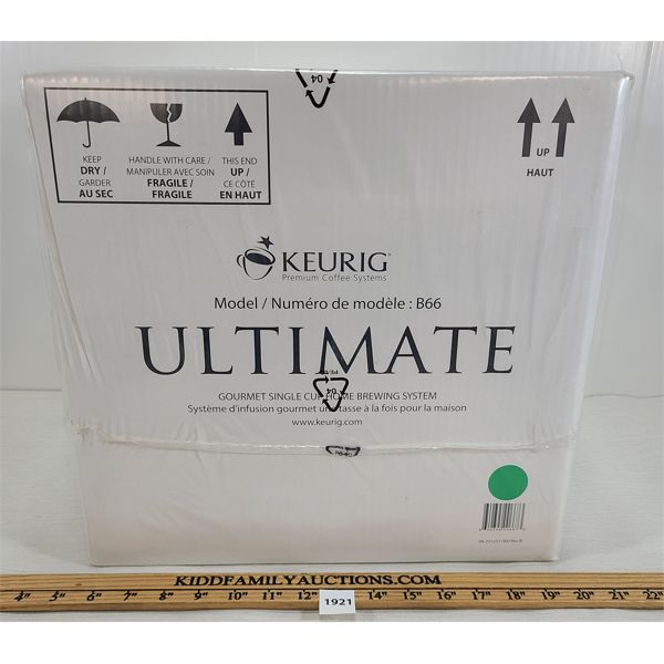 KEURIG ULTIMATE MODEL B66 - APPEARS AS NEW