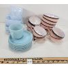 Image 5 : JOB LOT - COLOURED DISHWARE - INCL FIRE KING