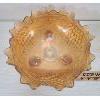 Image 2 : LOT OF 6 - CARNIVAL GLASS BOWL,  CORDIAL GLASSES & COMPOTE DISH