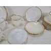Image 2 : LOT OF 20 - FIRE KING GOLD TRIM DISHWARE