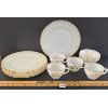 LOT OF 14 - FIRE KING GOLD TRIM DISHWARE
