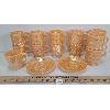 Image 1 : LOT OF 13 - FIRE KING PEACH LUSTREWARE