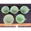 Image 2 : LOT OF 5 - FIRE KING JADEITE TEA CUPS & BOWL 