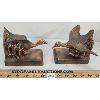 Image 1 : PAIR OF BRONZE GEESE BOOK ENDS