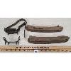 Image 3 : LOT OF 2 - PAIR OF ANTIQUE WOODEN SKATES & CRAMPONS