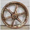 Image 1 : CAST IRON MONTREAL RAIL CAR WHEEL