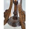 Image 4 : WORMY OAK EASTLAKE STYLE PEDESTAL TABLE