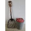 Image 1 : LOT OF 2 - CPR GAS CAN & PRIMITIVE COAL SHOVEL