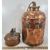 Image 7 : LOT OF 2 - HAMMERED COPPER BOILER & MCLARY KETTLE
