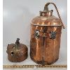Image 9 : LOT OF 2 - HAMMERED COPPER BOILER & MCLARY KETTLE