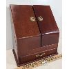 Image 1 : MAHOGANY JEWELRY DISPLAY BOX