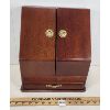 Image 2 : MAHOGANY JEWELRY DISPLAY BOX