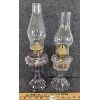 Image 1 : LOT OF 2 - OIL LAMPS - INCL AMETHYST