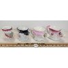 Image 2 : LOT OF 4 - FLORAL SHAVING MUGS