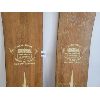 Image 2 : PAIR OF ALLAN-JERVAIS MAHOGANY LAMINATED WATER SKIS