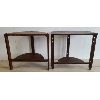 Image 5 : LOT OF 2 - HALF MOON END TABLES