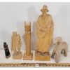 Image 1 : LOT OF 5 - CARVED STATUES - INCL CLAY 