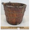 Image 3 : LOT OF 2 - PRIMITIVE SALT BOX & WATER BUCKET W/ HANDLE 
