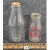 Image 3 : LOT OF 2 - EMBOSSED & SILK SCREEN MILK BOTTLES
