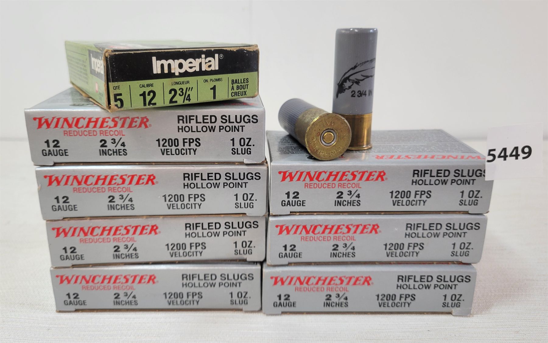 AMMO: 40 X WINCHESTER / IMPERIAL 12 GA 2 3/4 INCH SLUG