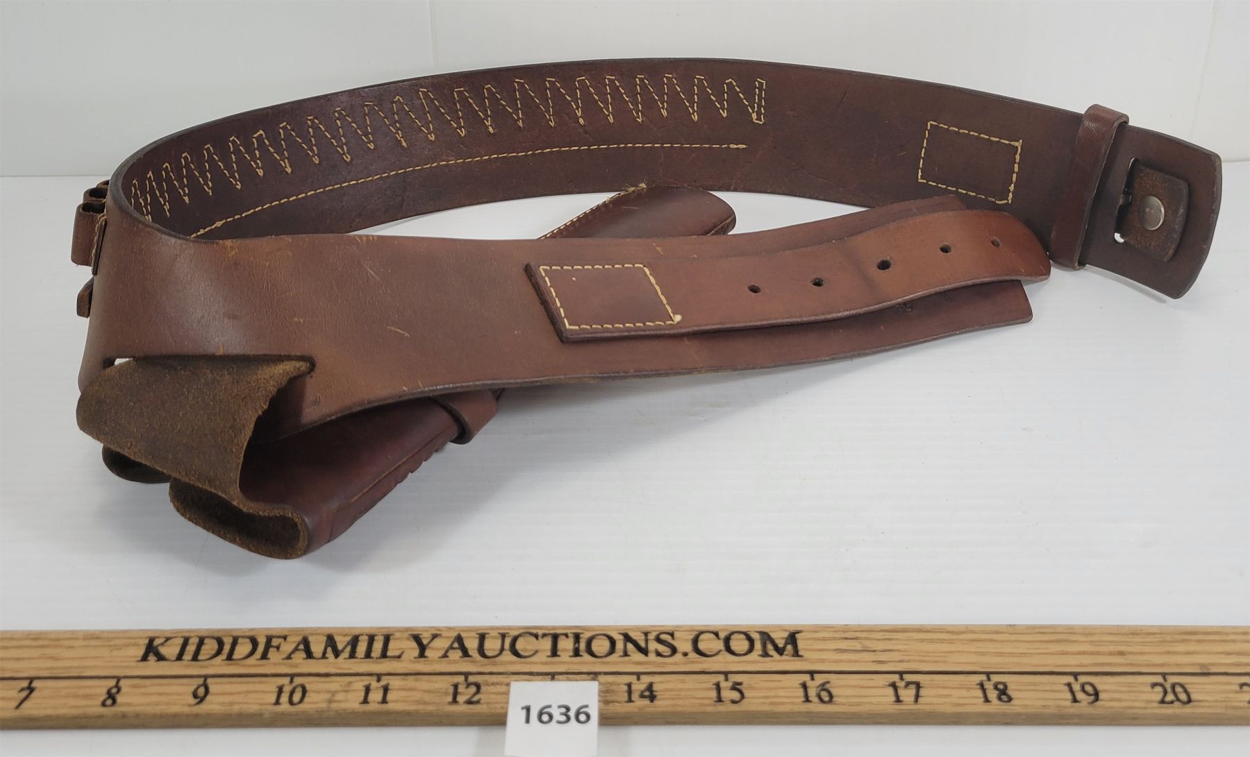 HUNTER LEATHER REVOLVER HOLSTER RIG