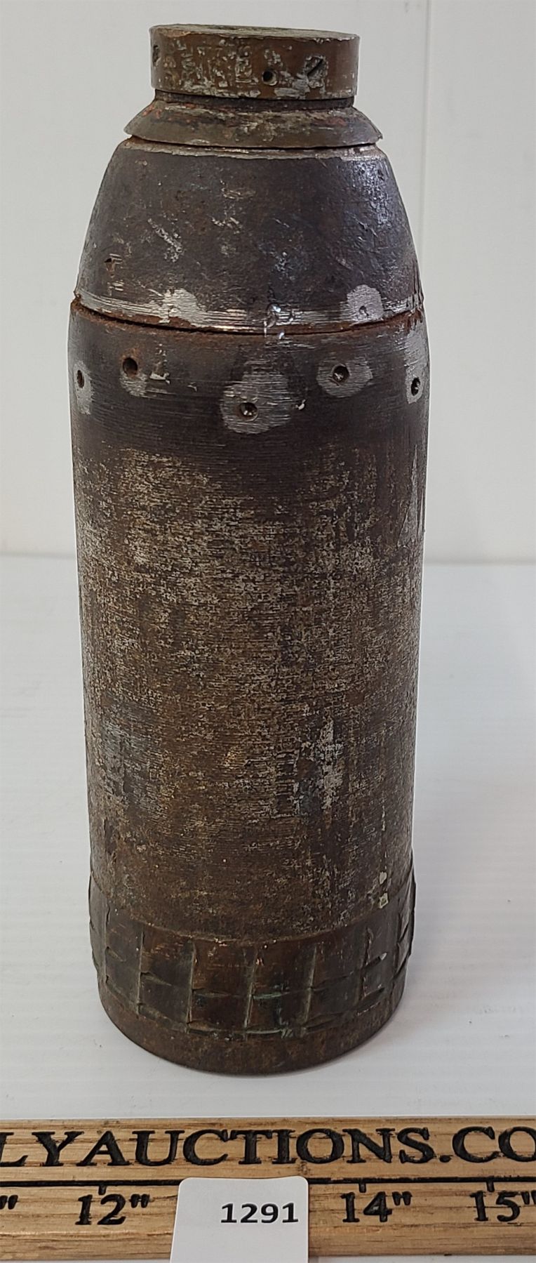 6 POUND ARTILLERY SHELL