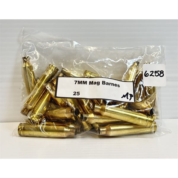 BRASS: 25X BARNES 7MM MAG
