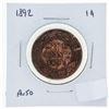 Image 1 : 1892 Canada Large One Cent Coin