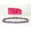 Image 1 : Amethyst & Diamond Tennis Bracelet 