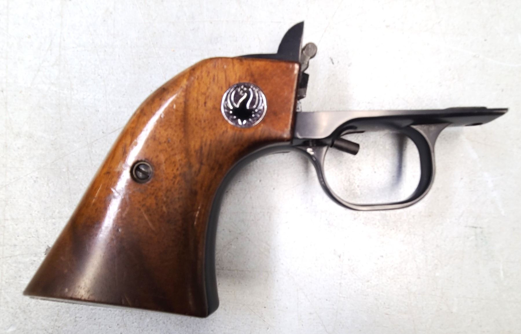 Ruger Revolver Wood Grips & Trigger Guard in Grip Frame - OEM Parts