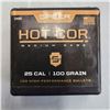 Image 1 : Hot Cor Bullets 25 Cal 100 gr - 100rds Unopended Box