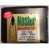 Image 1 : Bullets Nosler Ballistic Tip 22 cal 55 gr Spitzer - 250 rds Varmint Pack