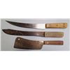 Image 3 : Knife Lot Vintage Knives plus Cleaver - Barn Find