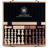 Image 2 : NEW A&A CHESS AND CHECKERS SET 15" VENEER INLAY &