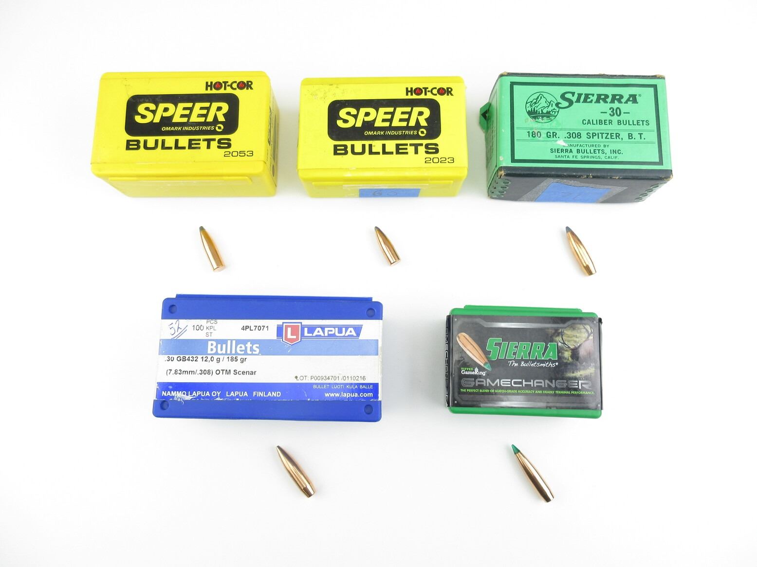 ASSORTED .30 CAL BULLETS LOT