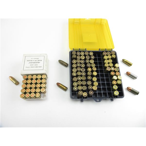 ASSORTED 9MM LUGER AMMO LOT