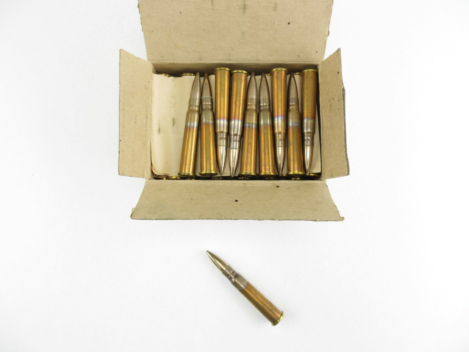 Candian Rifle Bullets Box CANADIAN MILITARY .303 BR BALL AMMO LOT