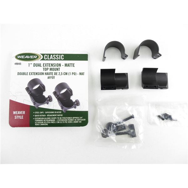 WEAVER DUAL EXTENSION SCOPE RINGS