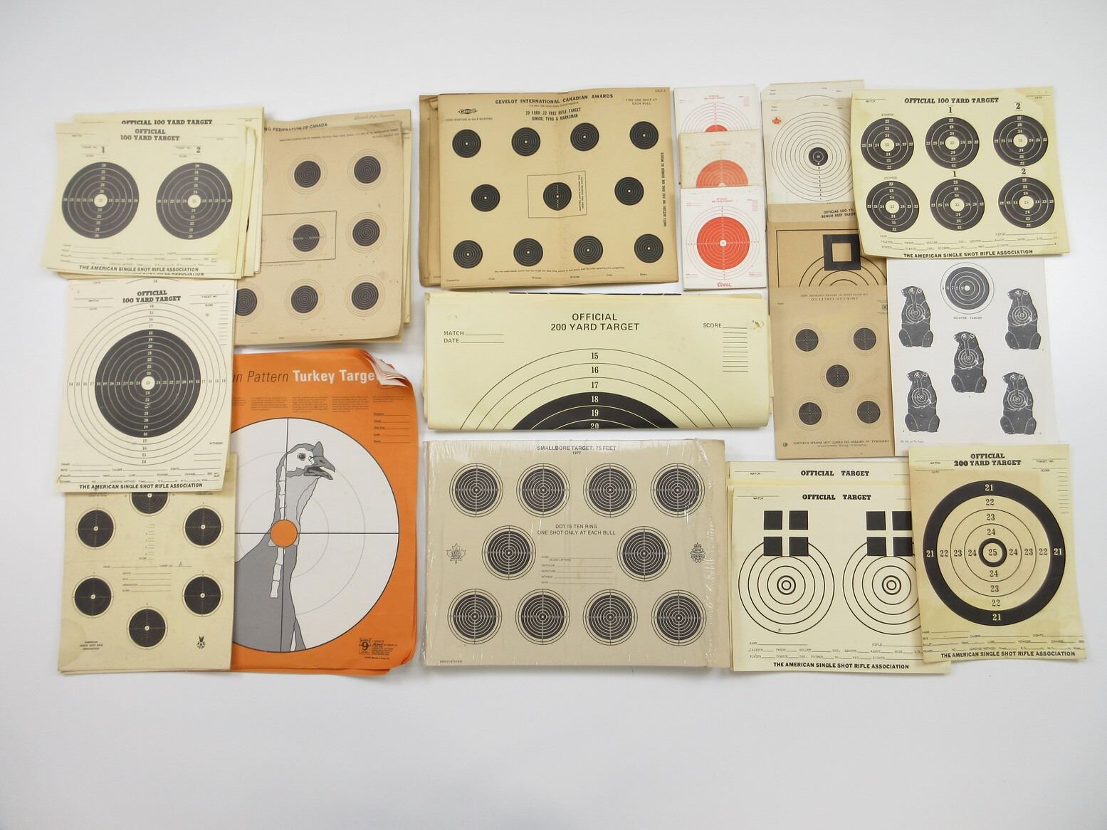 Tom Ridge Paper Target ASSORTED PAPER TARGETS LOT - Switzer's Auction & Appraisal Service
