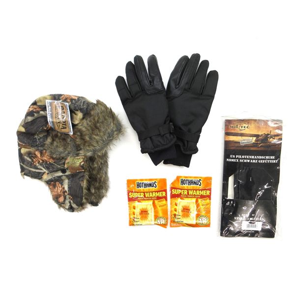 WINTER GLOVES & HAT ETC.