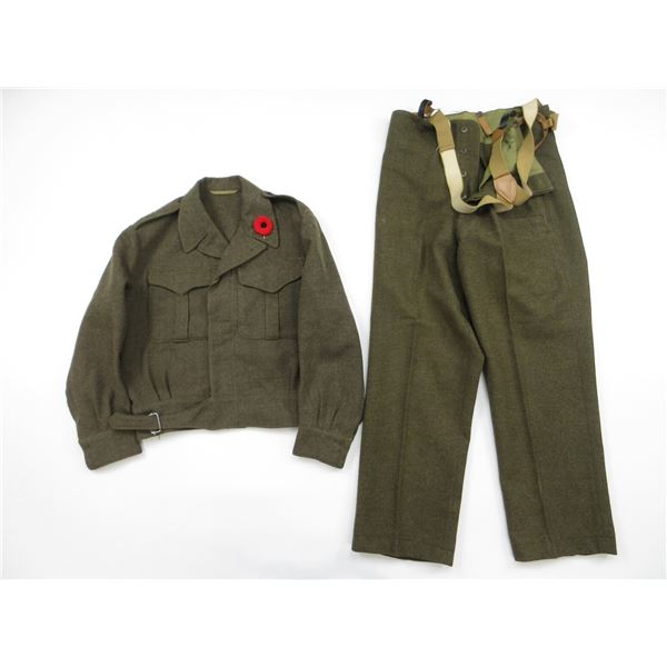 CANADIAN 1950'S BATTLE DRESS UNIFORM LOT