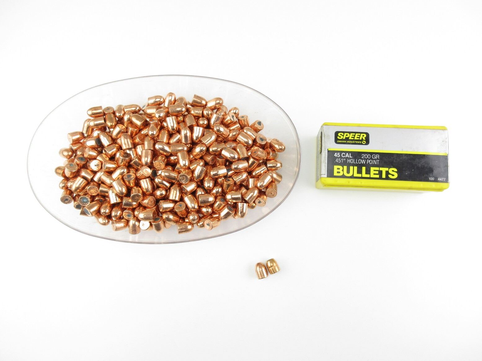 ASSORTED .45 AUTO BULLETS LOT