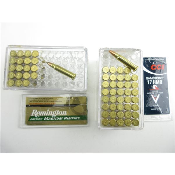 ASSORTED .17 HMR AMMO LOT