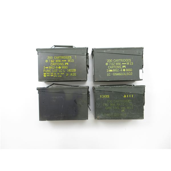 ASSORTED METAL AMMO TIN LOT