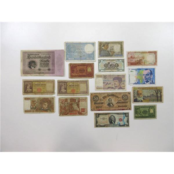 ASSORTED WORLD BANK NOTE LOT