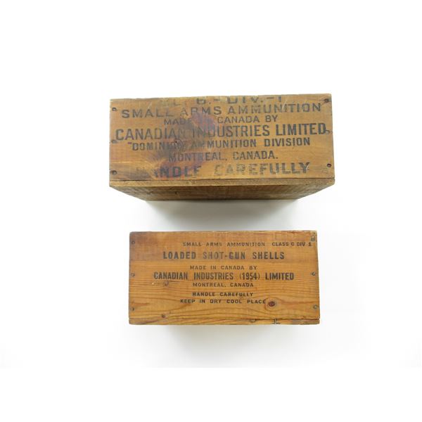 ASSORTED WOOD AMMO CRATE LOT