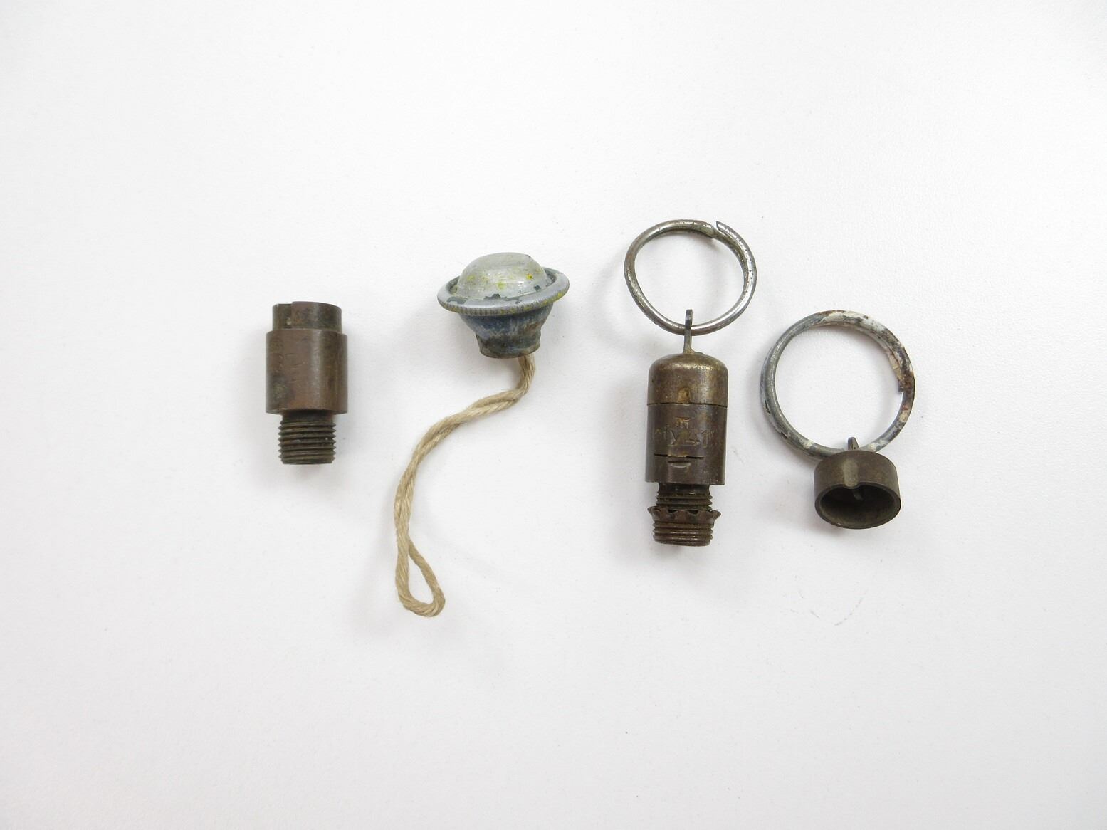 WWII GERMAN EXPLOSIVE FUZE INERT, ETC. LOT