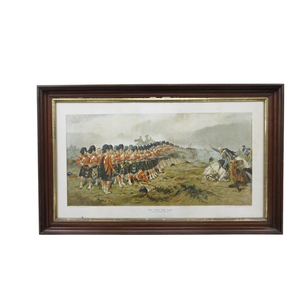 FRAMED "THE THIN RED LINE" PRINT